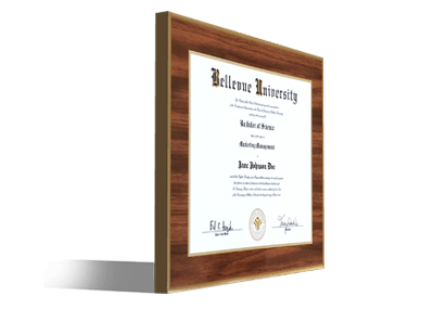 Cherry wood plaque closeup sample with gold border - beveled -diploma plaque laminators - Certificate plaques